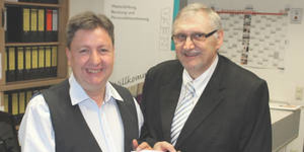 Ernst Thiel für 40 Jahre Mitgliedschaft geehrt